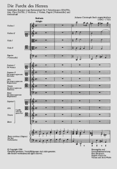 Die Furcht des Herren von Johann Christoph Bach (Download) 