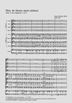 Herr, du lässest mich erfahren (Johann Michael Bach) 