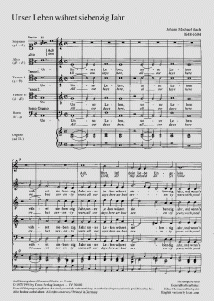 Unser Leben währet siebenzig Jahr von Johann Michael Bach (Download) 