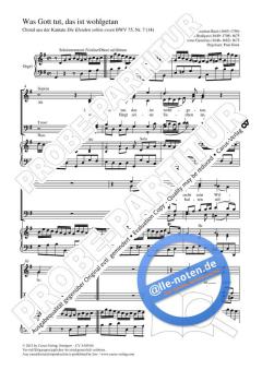 Was Gott tut, das ist wohlgetan G-Dur BWV 75, 7 von Johann Sebastian Bach (Download) 