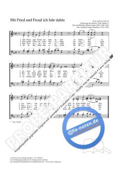 Mit Fried und Freud ich fahr dahin von Martin Luther (Download) 