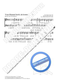 Vom Himmel hoch, da komm ich her D-Dur von Martin Luther (Download) 