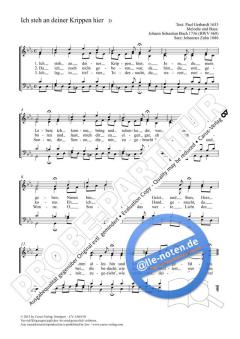 Ich steh an deiner Krippe hier c-Moll von Johann Sebastian Bach (Download) 