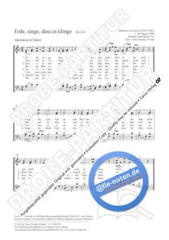 Erde, singe, dass es klinge F-Dur (2012) von Colin Mawby (Download) 