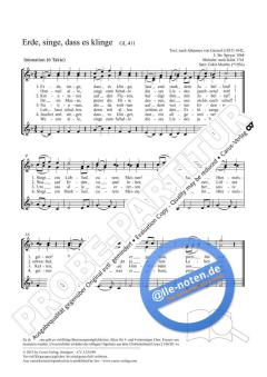 Erde, singe, dass es klinge F-Dur (2012) von Colin Mawby (Download) 