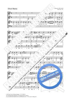 Dixit Maria G-Dur von Hans Leo Haßler (Download) 