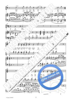 Pray that Jerusalem (Du meine Seele singe) C-Dur 113, 4 von Charles Villiers Stanford (Download) 