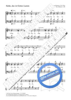 Siehe, das ist Gottes Lamm Es-Dur von Gottfried August Homilius (Download) 