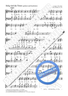 Selig sind die Toten As-Dur von Louis Spohr (Download) 