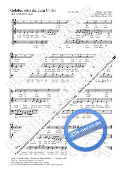 Gelobet seist du, Jesu Christ G-Dur (Melchior Schaerer) 