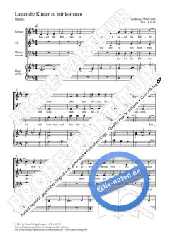 Lasset die Kinder zu mir kommen D-Dur von Hans-Peter Braun (Download) 