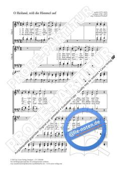 O Heiland, reiß die Himmel auf A-Dur von Jan Kampanus Vodnansky (Download) 