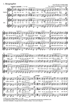 Drei Eichendorff-Lieder für Frauenchor von Józef Swider (Download) 