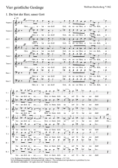4 geistliche Gesänge von Wolfram Buchenberg (Download) 