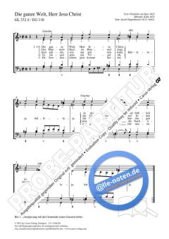 Die ganze Welt, Herr Jesu Christ dorisch (Jacob Gippenbusch) 