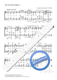 Ära vare Gud i höjden C-Dur von Johann Georg Lotscher (Download) 