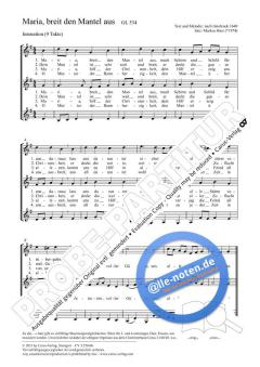 Maria, breit den Mantel aus G-Dur von Markus Hinz (Download) 