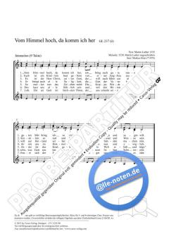 Vom Himmel hoch, da komm ich her C-Dur von Markus Hinz (Download) 
