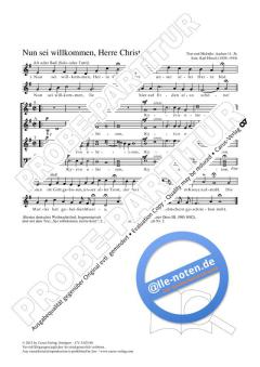 Nun sei willkommen, Herre Christ e-Moll von Carl Hirsch (Download) 