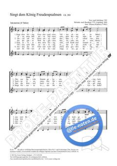Singt dem König Freudenpsalmen F-Dur (2012) von Thomas Kladeck (Download) 