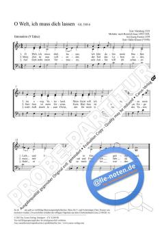 O Welt, ich muss dich lassen F-Dur (2012) von Odilo Klasen (Download) 