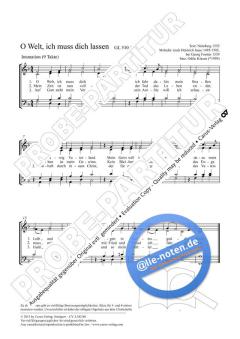 O Welt, ich muss dich lassen F-Dur (2012) von Odilo Klasen (Download) 