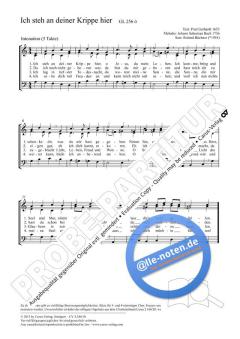Ich steh an deiner Krippe hier a-Moll von Roland Büchner (Download) 