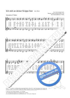 Ich steh an deiner Krippe hier a-Moll von Roland Büchner (Download) 