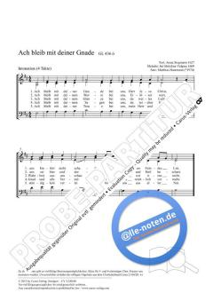 Ach bleib mit deiner Gnade D-Dur von Matthias Haarmann (Download) 