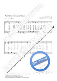 Ach bleib mit deiner Gnade D-Dur von Matthias Haarmann (Download) 