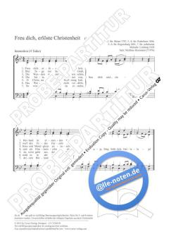 Freu dich, erlöste Christenheit B-Dur von Matthias Haarmann (Download) 