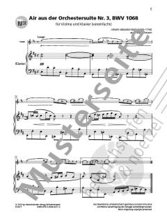 Air aus der Orchestersuite Nr. 3 BWV 1068 von Johann Sebastian Bach 