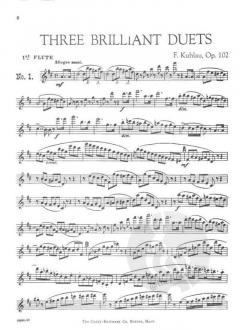 Three Duos Brillants, Op. 102 von Friedrich Kuhlau 