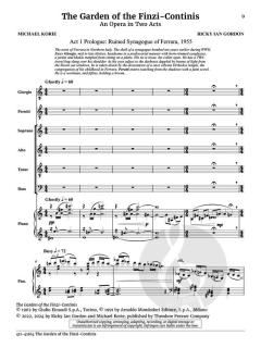 The Garden of the Finzi-Continis  von Ricky Ian Gordon 