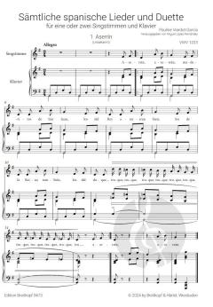 Sämtliche spanische Lieder und Duette von Pauline Viardot-García 