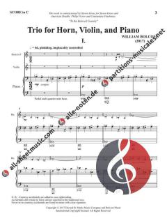 Horn Trio von William Bolcom 