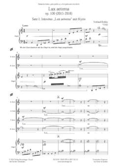 Lux aeterna op. 100 von Neithard Bethke 