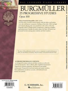25 Progressive Studies von Friedrich Burgmüller 