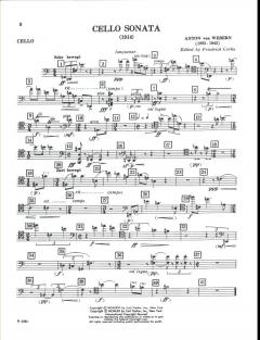 Cello-Sonate (1914) von Anton Webern im Alle Noten Shop kaufen