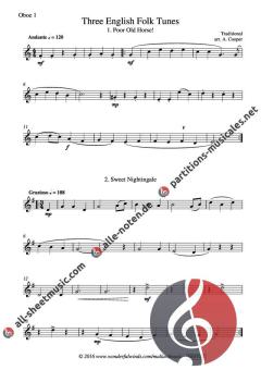 Three English Folk Tunes (Download) 