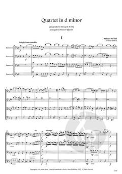 Quartett d-moll von Antonio Vivaldi 
