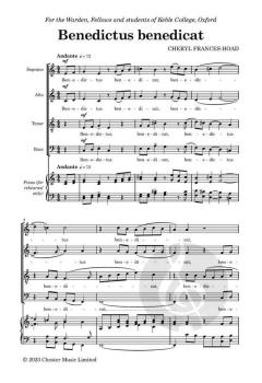 Benedictus Benedicat von Cheryl Frances-Hoad 