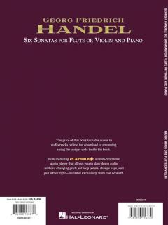 Six Sonatas for Flute and Piano von Georg Friedrich Händel 