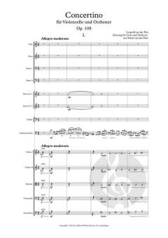 Concertino For Cello And Orchestra von Leopold van der Pals 