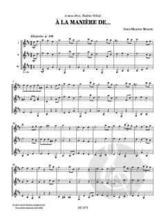 À la manière de... - Menuet von Jean-Maurice Mourat 