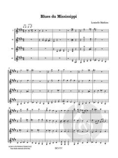 Musique facile pour 4 guitares - États-Unis von Louiselle Mathieu 
