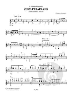 Cinco Paráfrasis von José-Luis Narvaez 