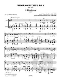 Lieder Collection 1 - Voix Élevée von Franz Schubert 