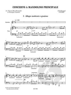 Concerto A Mandolino Principale von J. N. Hummel 