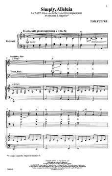 Simply, Alleluia (Tom Fettke) 